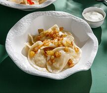 Вареники с картофелем и жареным луком