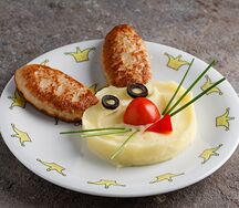 Котлетка куриная с пюре