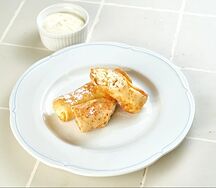 Блины с творогом и яблоком