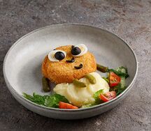 Котлета из индейки с картофельным пюре