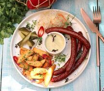 Колбаски по-охотничьи
