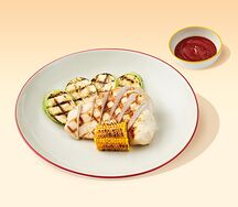 Грудка цыпленка с кабачками