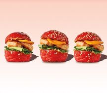 Мини-бургеры Ketch Up с креветками, сыром, огурцом и соусом