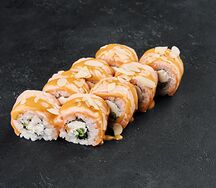 Опалённая Филадельфия с мисо-карамелью и миндалем