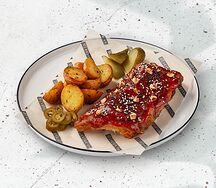 Свиные ребра под острым соусом кочудян