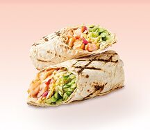 Шаверма Фиш с креветками, белой рыбой и соусом том ям