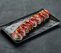 Ролл Угорь и тунец с соусом кимчи-майо