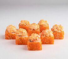 Запеченный с гребешком