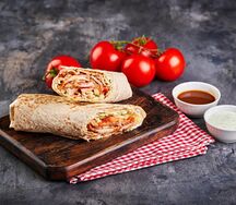 Шаурма в классическом лаваше сочная (халяль)