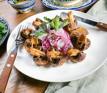 Шампиньоны на гриле