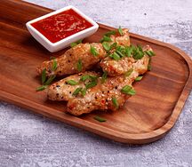 Крылышки куриные в соусе сладкий чили