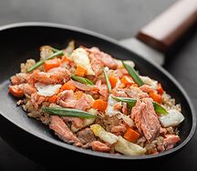 Wok Лосось с рисом (блюдо дня)