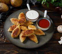 Курзе жареные картофельные с грибами