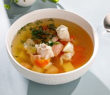 Уха с форелью и судаком