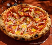 Мини-пицца с сосисками