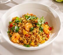 Ланч Жареный рис с креветками