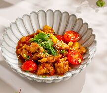 Курица с ананасами