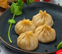 Манты с зеленью и картофелем