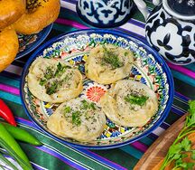Манты с картофелем и грибами