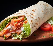 Шаурма с форелью
