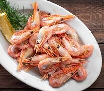 Креветки отварные