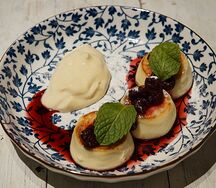 Сырники с кремом мисо