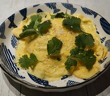 Омлет торнадо с креветкой