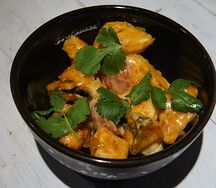 Салат с баклажанами и тофу