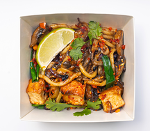 Вок с грибами и устричным соусом