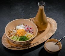 Окрошка с цыпленком