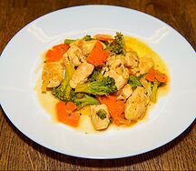 Курица с брокколи