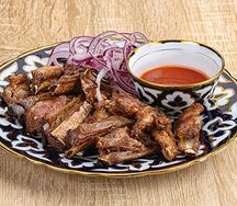 Шашлык из бараньих семечек