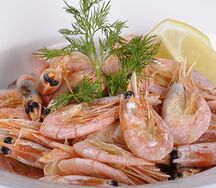 Креветки отварные