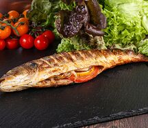 Сибас на мангале