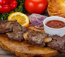 Шашлык из говяжьей вырезки