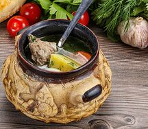 Шурпа с говядиной Куза