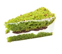 Малиново-шпинатный торт с фисташками 