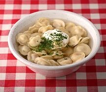 Пельмени с говядиной и курицей