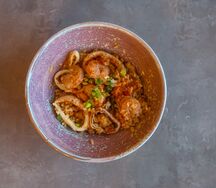 Теппаньяки рис с морепродуктами