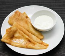 Блинчики со сметаной