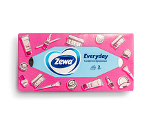 Бумажные салфетки Zewa в коробке