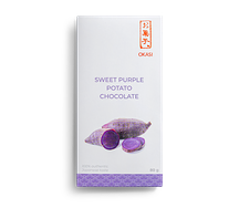 Белый шоколад Okasi с фиолетовым бататом