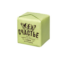 Конфета Пралине в молочном шоколаде с фисташкой и базиликом