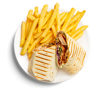 Шаурма и картошка фри