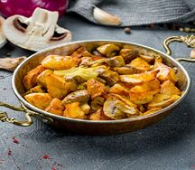 Картофель жареный с грибами