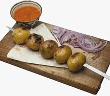 Шашлык из картофеля черри