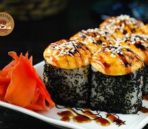 Запеченная креветка ролл