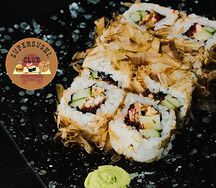 Жареная кожа лосося Ролл
