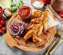 Куриные крылья на мангале
