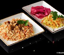 Восточный плов из бедра курицы